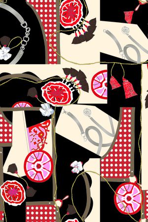 几何印花华亿平台图片