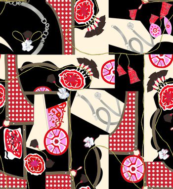 几何印花华亿平台图片