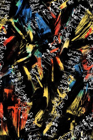 抽象文字印花华亿平台图片