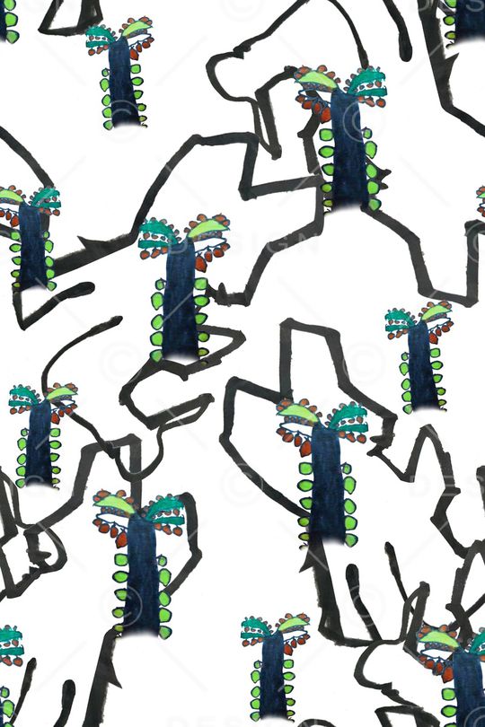抽象印花华亿平台图片