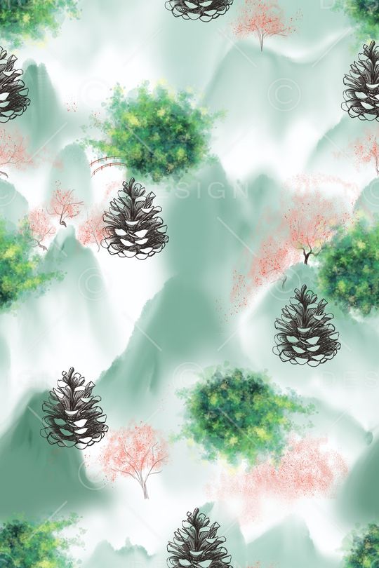 水彩印花华亿平台图片