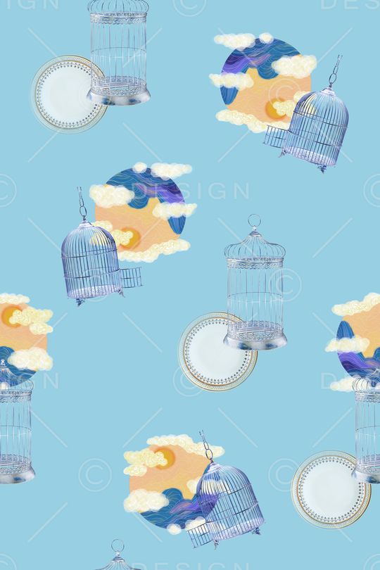 水彩印花华亿平台图片