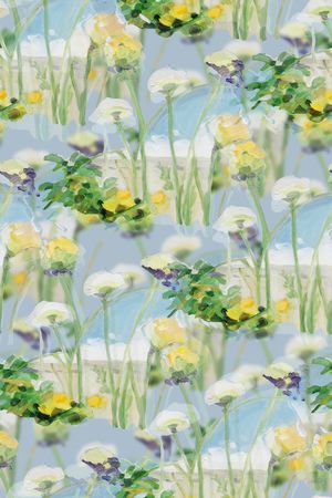 照片花卉印花华亿平台图片