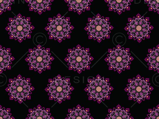 民族花卉印花华亿平台图片