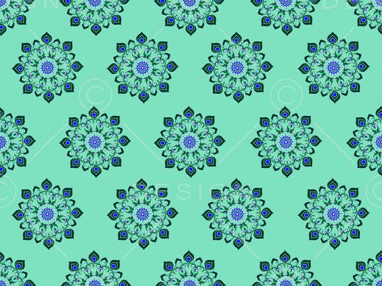 民族花卉印花华亿平台图片