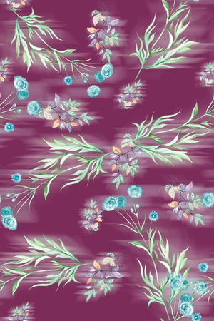 绿植树叶印花华亿平台图片