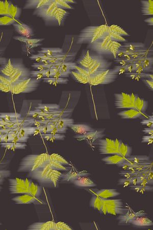 绿植树叶印花华亿平台图片