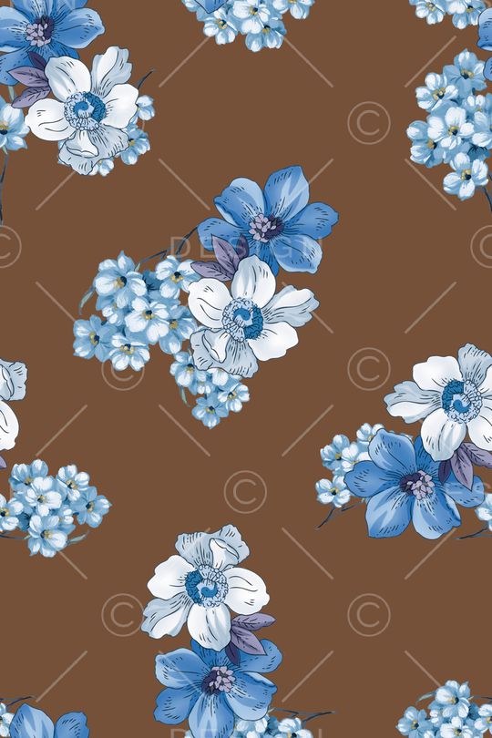 满版散花印花华亿平台图片