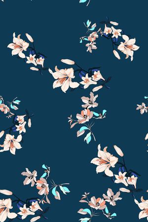 满版散花印花华亿平台图片