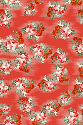 春夏华亿平台印花华亿平台图片