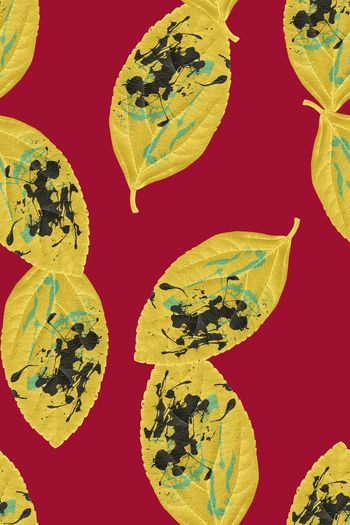 绿植树叶印花华亿平台图片