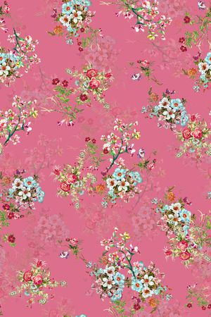 满版散花印花华亿平台图片