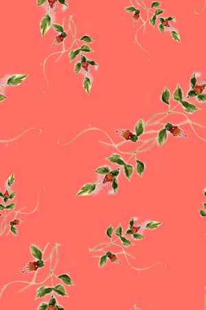 水彩花卉印花华亿平台图片