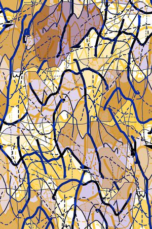 线条印花华亿平台图片