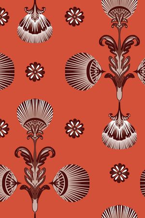 几何花卉印花华亿平台图片