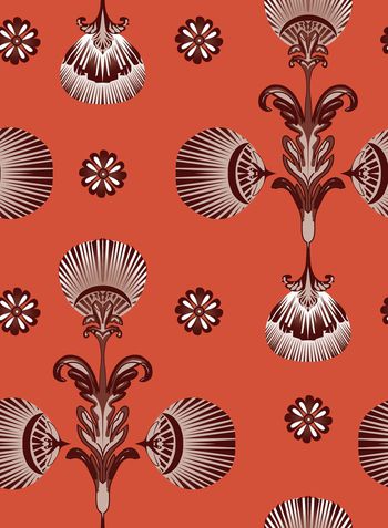 几何花卉印花华亿平台图片