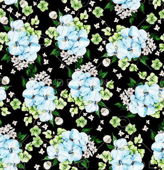 手绘玫瑰印花华亿平台图片