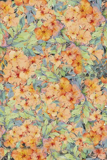 彩底花卉印花华亿平台图片