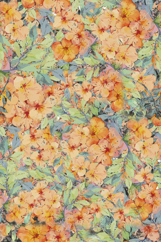 彩底花卉印花华亿平台图片