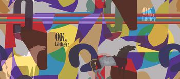 年轻女性印花华亿平台图片