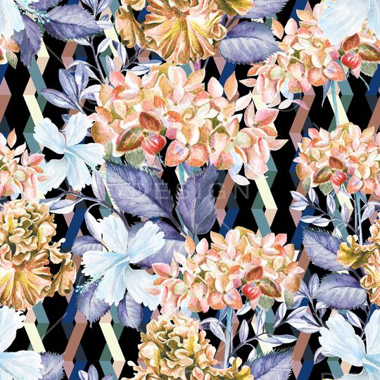 绿植树叶印花华亿平台图片