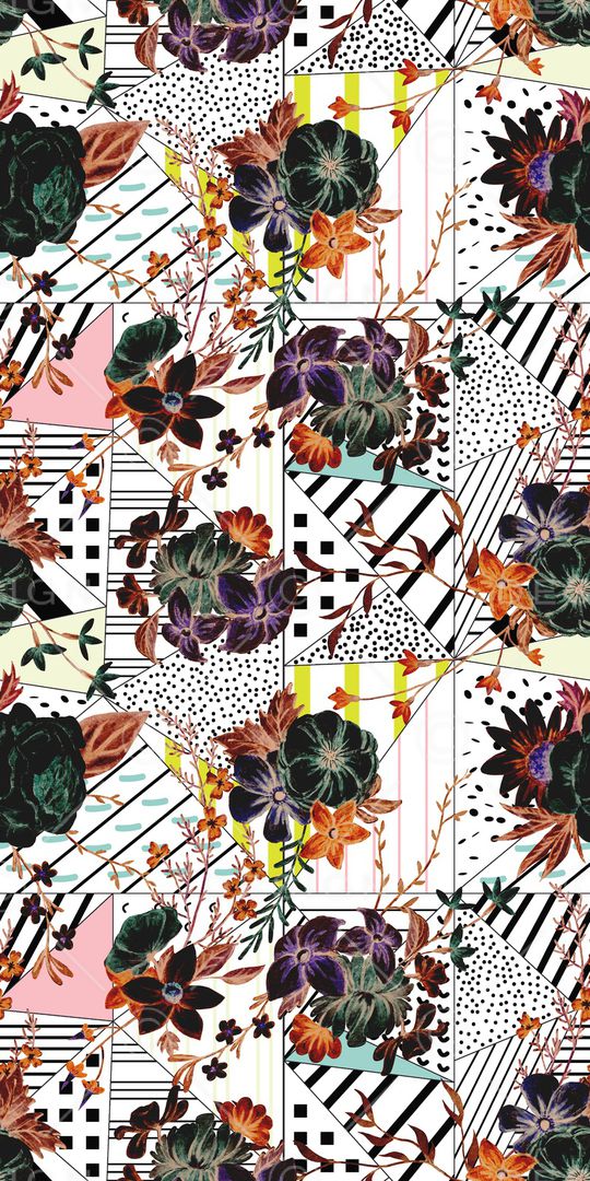 绿植树叶印花华亿平台图片