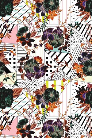 绿植树叶印花华亿平台图片