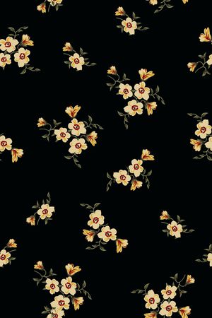 小碎花印花华亿平台图片