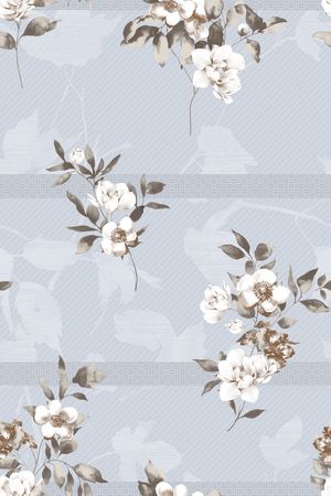 水彩花卉印花华亿平台图片