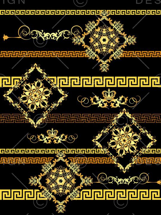 古典花纹印花华亿平台图片