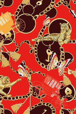 动物纹印花华亿平台图片