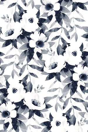 手绘花卉印花华亿平台图片