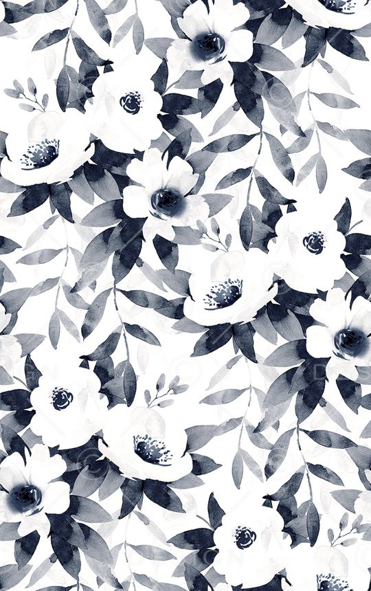 手绘花卉印花华亿平台图片