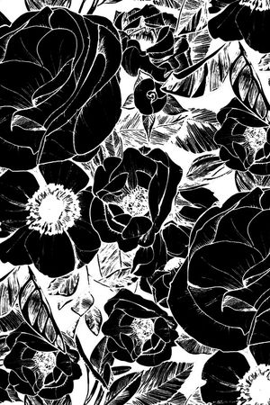 黑白华亿平台印花华亿平台图片