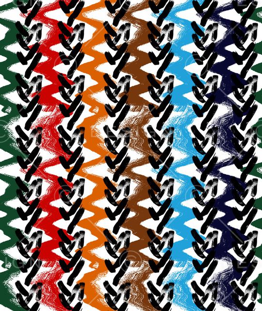 波浪纹印花华亿平台图片