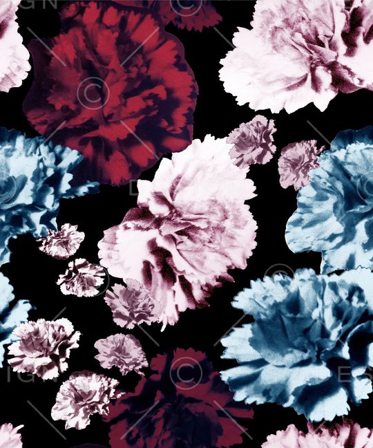 康乃馨印花华亿平台图片