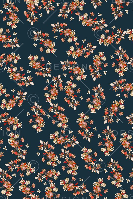 小碎花印花华亿平台图片