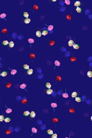 小碎花印花华亿平台图片