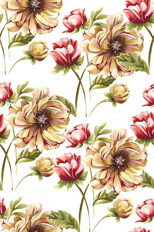 牡丹印花华亿平台图片