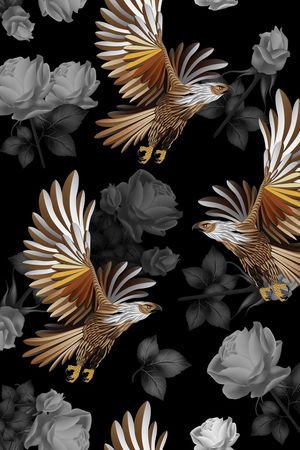 老鹰印花华亿平台图片