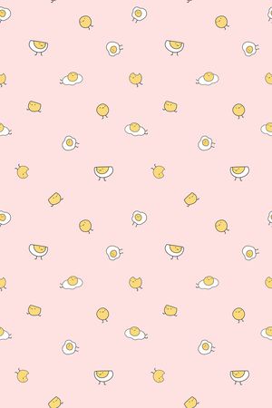 鸡蛋卡通印花华亿平台图片