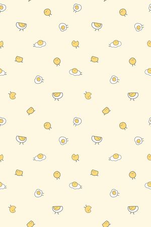 鸡蛋卡通印花华亿平台图片