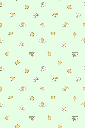 鸡蛋卡通印花华亿平台图片