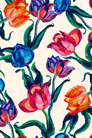 郁金香印花华亿平台图片