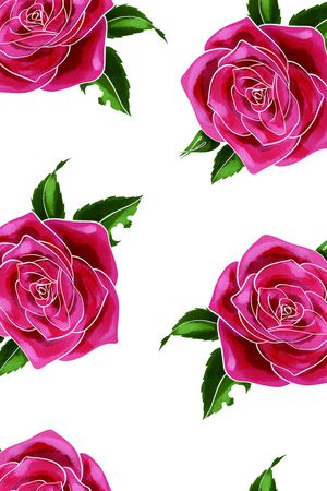 玫瑰花印花华亿平台图片