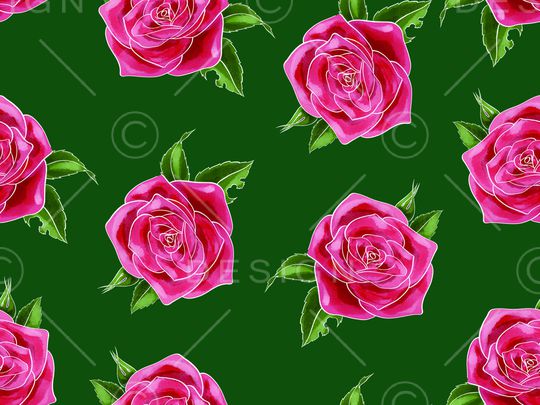 玫瑰花印花华亿平台图片