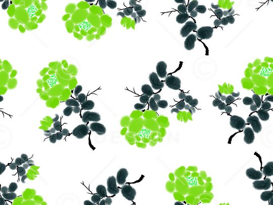 菊花印花华亿平台图片