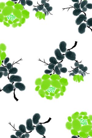 菊花印花华亿平台图片