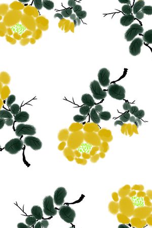 菊花印花华亿平台图片