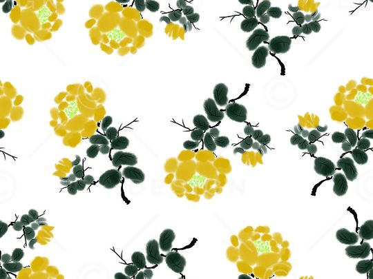 菊花印花华亿平台图片